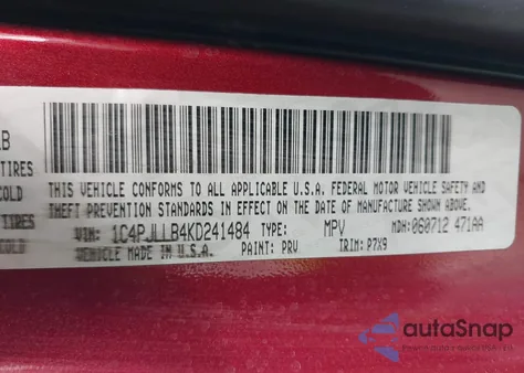 2019 Jeep Cherokee Latitude Plus Fwd из США, поврежденный, VIN 1C4PJLLB4KD241484